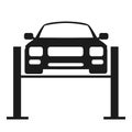 Car lift icon - vector